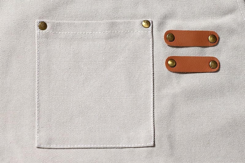Duogoo Kitchen Chef Aprons for Women and Men with 3 Pockets for Cooking BBQ Bib Work - Image 3
